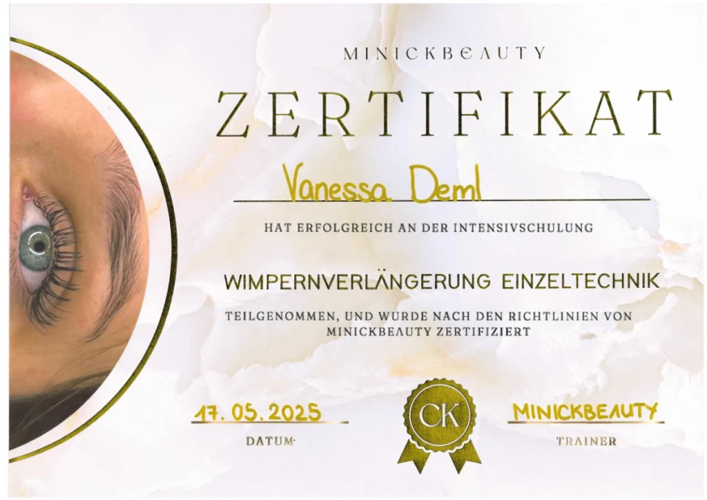 wimperverlängerung einzeltechnik